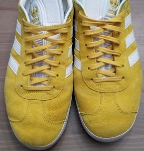 Yellow Adidas Gazelle Mens Size 9